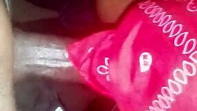 Ebony Girl Tops You Off For Cash In Closet Hiding Spot