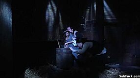 Hot Ass Witch Bound for Brutal Anal Gangbang