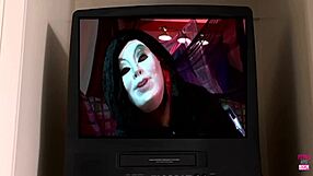 Hypnotized blonde rushes to the glory hole for deepthroat blowjobs and swallowing thick loads