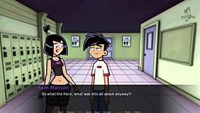 Danny Phantom Flashes Goth Tits in Amity Park