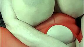 Lady With Huge Tits Plays With BBC Toy