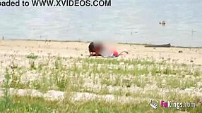 Ebony babe PICKS UP any guy NEXT TO THE LAKE