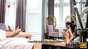 Czech girlfriend casting for cuckold interview on street