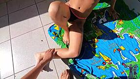 I visited the new neighbor and sucked his big cock