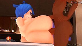 Tari gets fucked by a black dick in anime hentai with sound