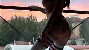 i'm dancing at the window in fishnets and lingerie