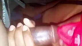 Ebony Girl Tops You Off For Cash In Closet Hiding Spot