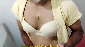 Oh wow, indian sexy crossdresser lara dsouza shows off her shemale body in this video!