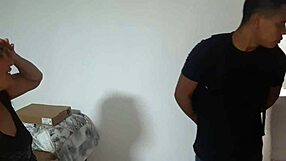 i suck the delivery guy's dick, feeling that latina ass and colombian pussy heat up