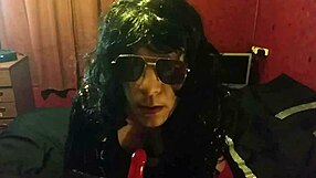 Heartfelt Crossdressing Bisexual Sissy Displays Cock Sucking Talent