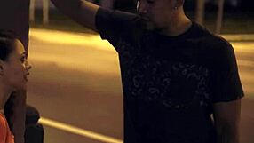 Petite Holly Hendrix gets her ass slammed hard on street in extreme outdoor fucking