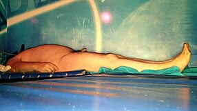 slave ebed endures facesitting with gag dildo in intense femdom session