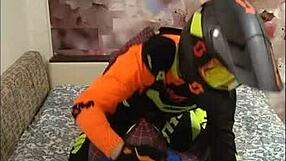 spiderman and biker getting gay with some masturbation 😏