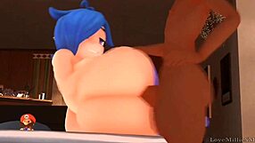 Tari gets fucked by a black dick in anime hentai with sound