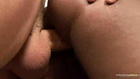 Ebony sluts gets her pussy and her ass pounded hungrily