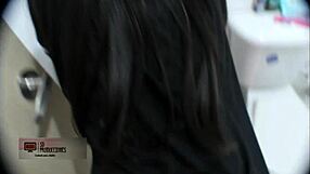 i masturbate seeing horny mother-in-law in underwear, then fuck in bathroom