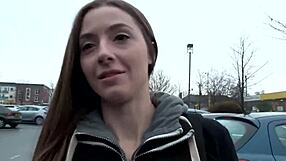 naughty brunette teen leyla pissing outdoors in public nude