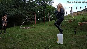 Beth Kinky attendant femdom porn lesson with shemale equestrian in high defination