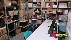 blonde petite kasey miller hints at rough foreplay