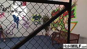 big tittied twin sisters taking turns getting fucked hard