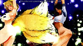 Half-Naked Girls Perform Dance And Singing In Cartoon Anime Style