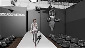 Bold Fallout 4 Hentai with Sexy Dress and Brunette Character