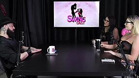 Tifany Rocha stuns in sheer red for swingers cast