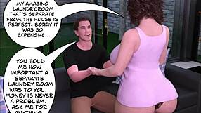 Cheating wife enjoys a very teasing, explicit 3D animated rendezvous with a very big unknown man