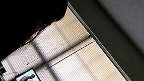 She gives an amazing handjob to his big black cock