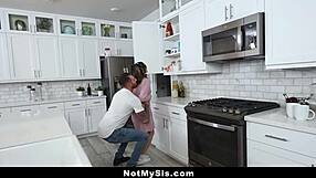 Young stepsister’s quick learning of oral and sexual practices with her stepbrother