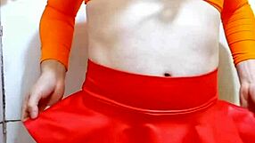 Carol Cross Femboy Sucks Cock in Panties and Uniform