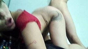 My stepsister caught off guard in surprise fuck