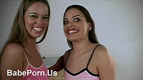 two german lesbians enjoying barefoot feet play