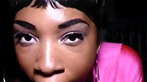 This ebony milf is a great dick sucking slut with cumshot.