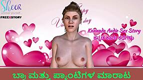 Kannada audio story about selling bra and panties in 3D.