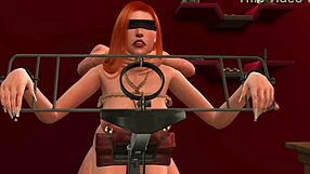 Redhead discovers red room