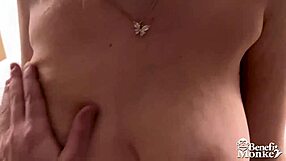 Blake Blossom, busty blonde, rides and blows in lingerie