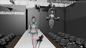 Bold Fallout 4 Hentai with Sexy Dress and Brunette Character