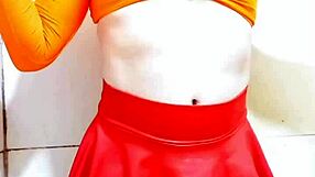 Carol Cross Femboy Sucks Cock in Panties and Uniform