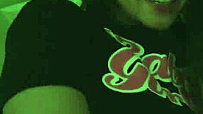 While tony profane is in the room, stepsister maya wolfe masturbates and he joins rubbing privates