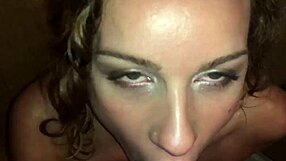 Watch this petite teen get pissed on and cum!