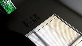 She gives an amazing handjob to his big black cock