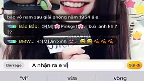 I am watching Jin Xinh Bunny's live show with her face showing