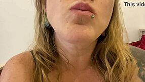 Curvy milf swallows gummy bears in vore fetish.