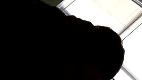 She gives an amazing handjob to his big black cock