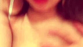 Nympho Selfie Girl Squirts with Shaved Seduction