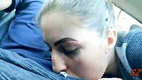 outdoor blowjob leads to facial during homemade fun