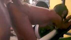 Beautiful Shared Wife Works Out Intensely in the Gym