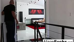 Curvy Alison Tyler Gets Blowjob And Fucks In Bedroom! Her Pussy And Tits Exposed.