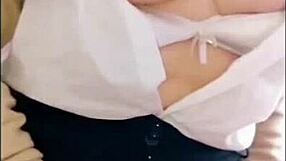 young cute girl secretly fucks at home after school when alone